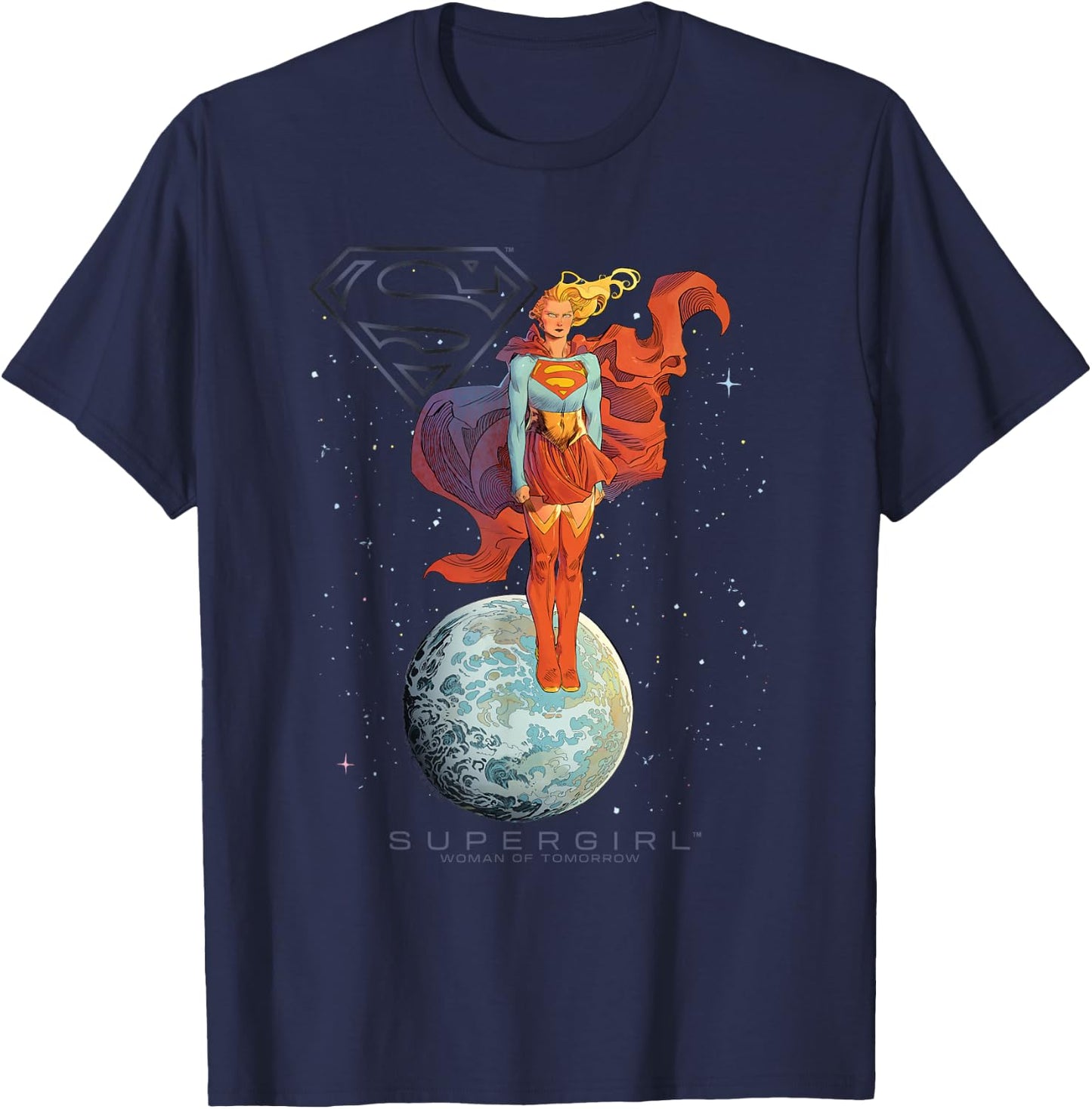 Supergirl Galactic Woman of Tomorrow T-Shirt - T-Shirt | Navy