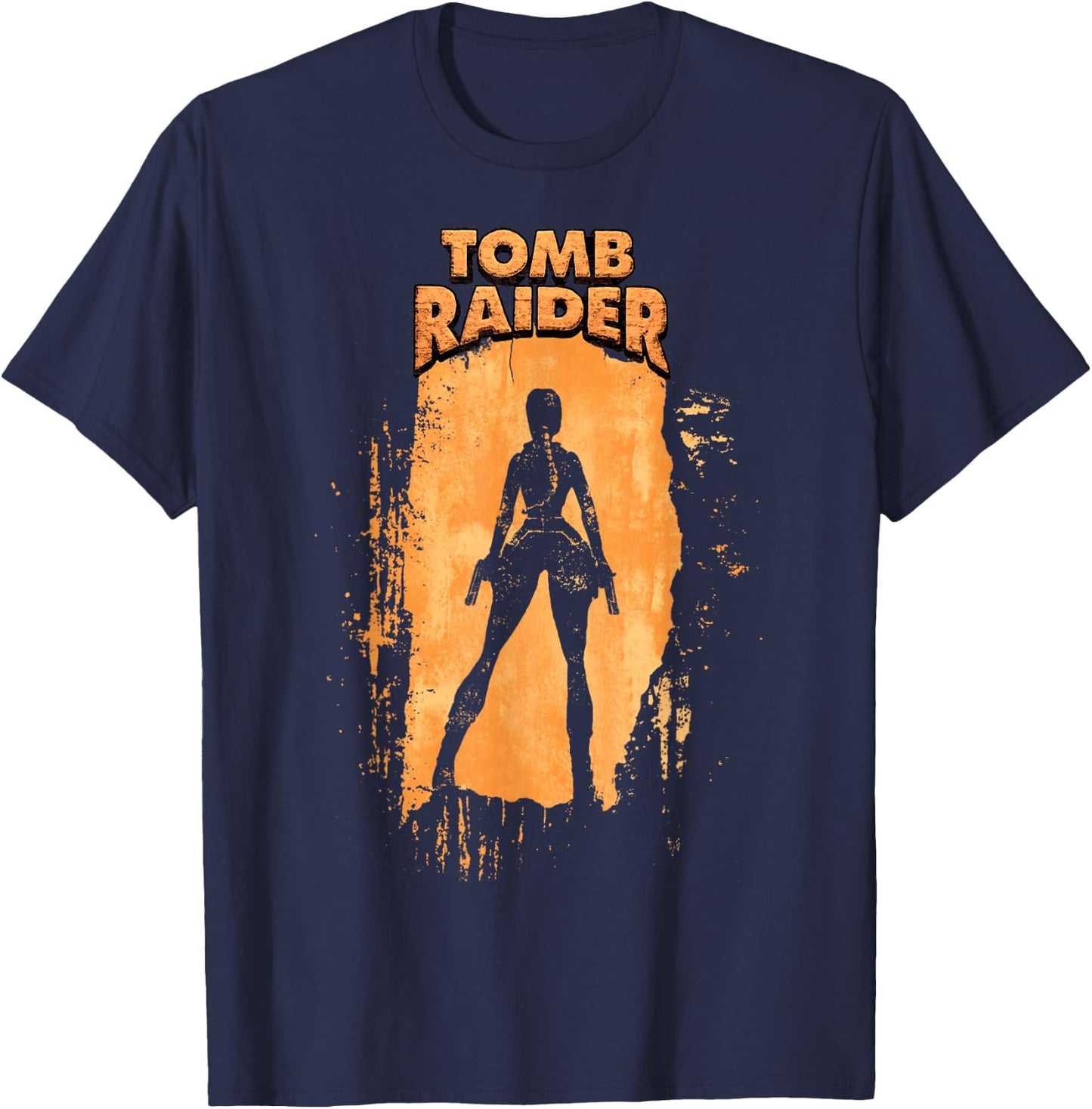Offizielles Tomb Raider Lara Croft Adventure Begins Vintage T-Shirt - T-Shirt | Navy