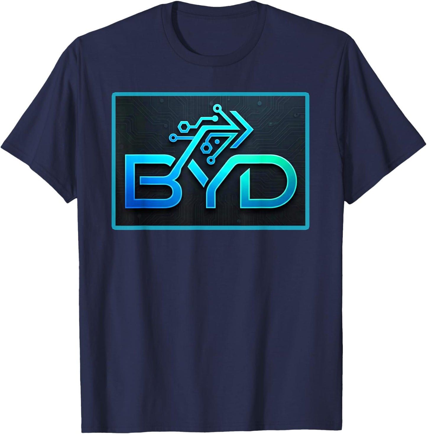 Logo von BYD Tech T-Shirt - T-Shirt | Navy
