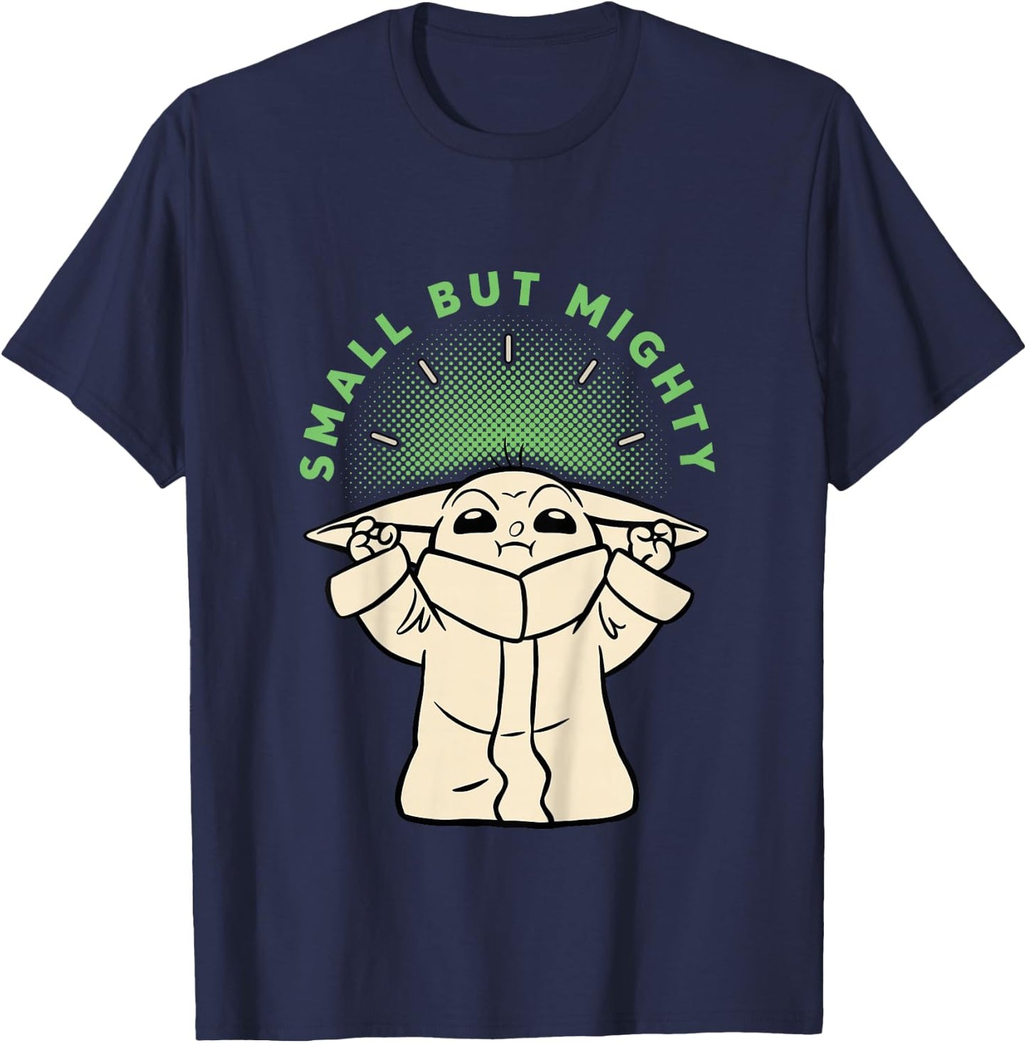 Kids The Mandalorian Small But Mighty Grogu T-Shirt - T-Shirt | Navy