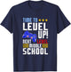 Time To Level Up Next Middle School Graduation Gamer Boys T-Shirt - T-Shirt | Navy