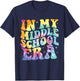 In My Middle School Era Back To School Teacher Groovy Women Kids T-Shirt - T-Shirt | Navy