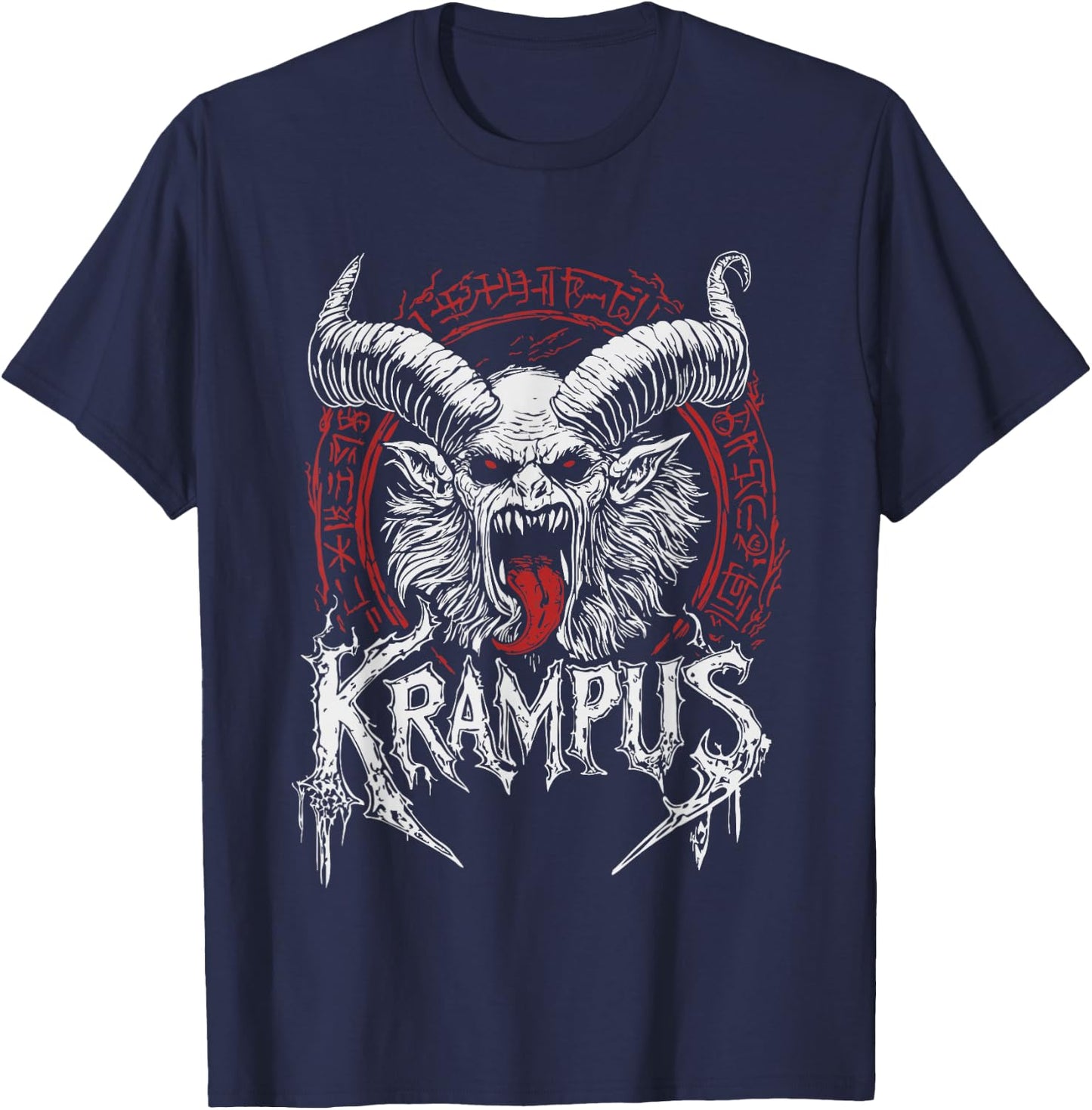 Kramperl Perchten Knecht Ruprecht Christmas Demon Krampus , black T-Shirt - T-Shirt | Navy
