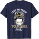 Loud And Proud Funny Aunt Game Volleyball Aunt T-Shirt - T-Shirt | Navy