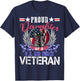 Vintage Proud Daughter Of A U.S. Air Force Veteran Gift T-Shirt - T-Shirt | Navy