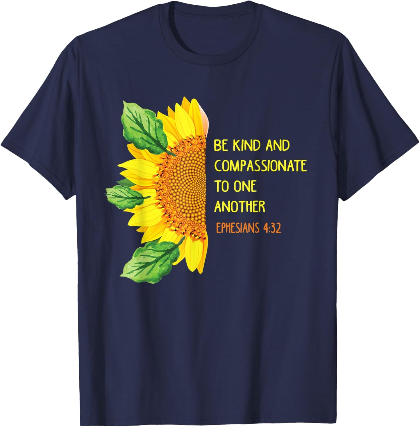 Ephesians 4:32 Christian Bible Verse Religious T-Shirt - T-Shirt | Navy