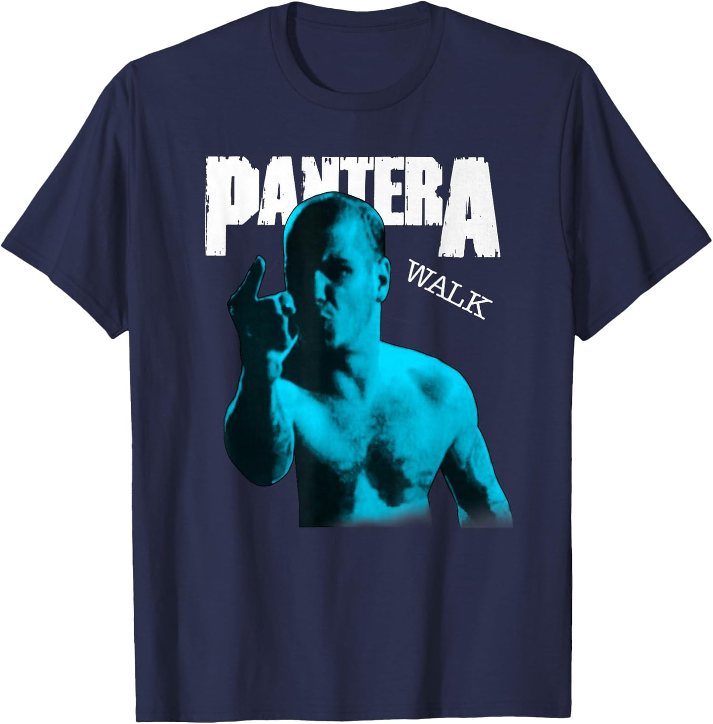 Pantera Offizieller Walk T-Shirt - T-Shirt | Navy