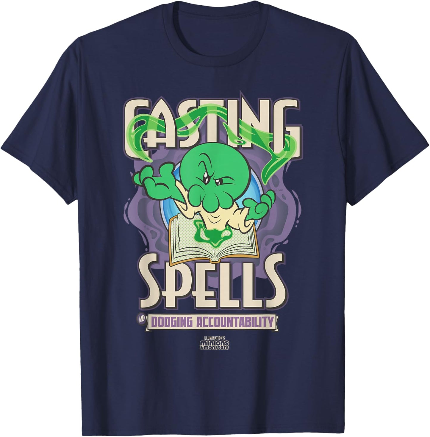 Minions & Monsters Goomi Spells T-Shirt - T-Shirt | Navy