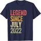 4 Year Old Legend Since July 2022 Retro 4th Birthday T-Shirt - T-Shirt | Navy