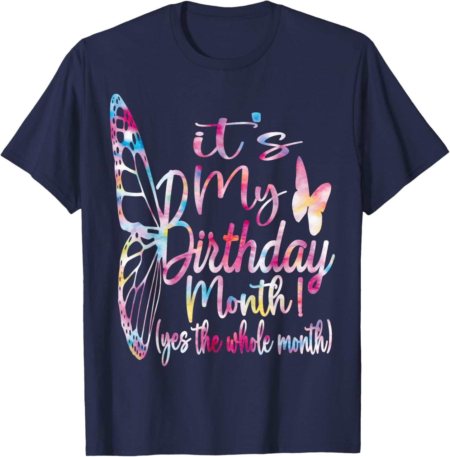 its My Birthday Month, Purple Birthday Shirts T-Shirt - T-Shirt | Navy