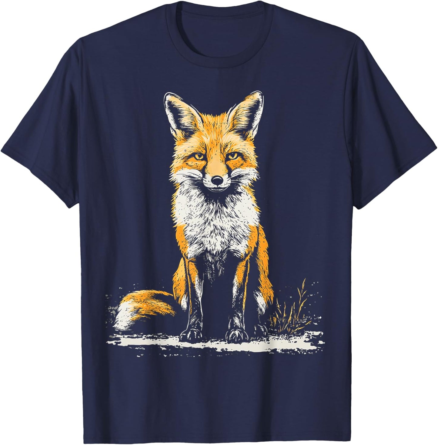 Kit Fox Animal Graphic Artwork Kit renard T-Shirt - T-Shirt | Navy