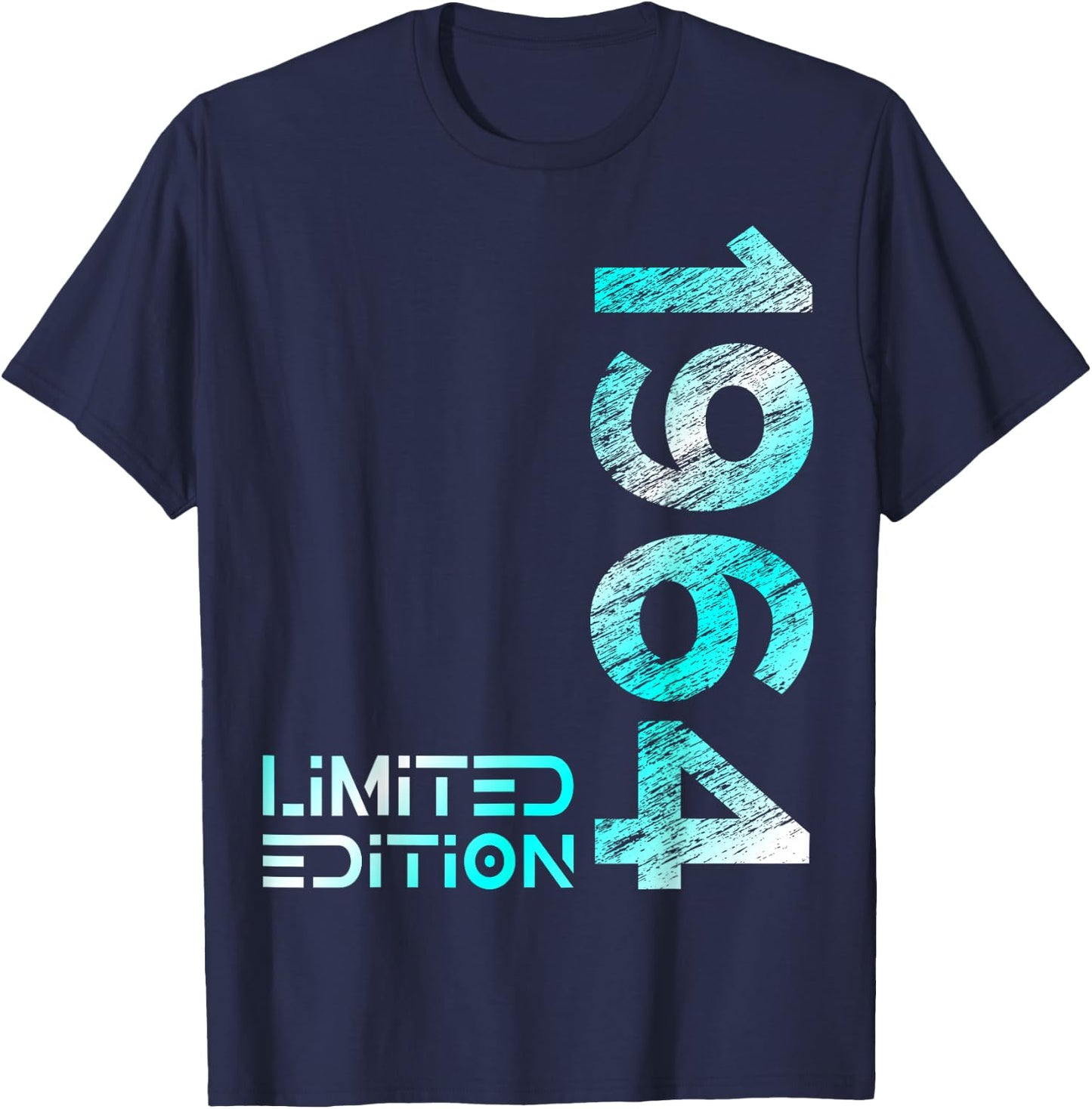 60th Birthday Limited Edition Vintage 1964 Man Woman , black T-Shirt - T-Shirt | Navy