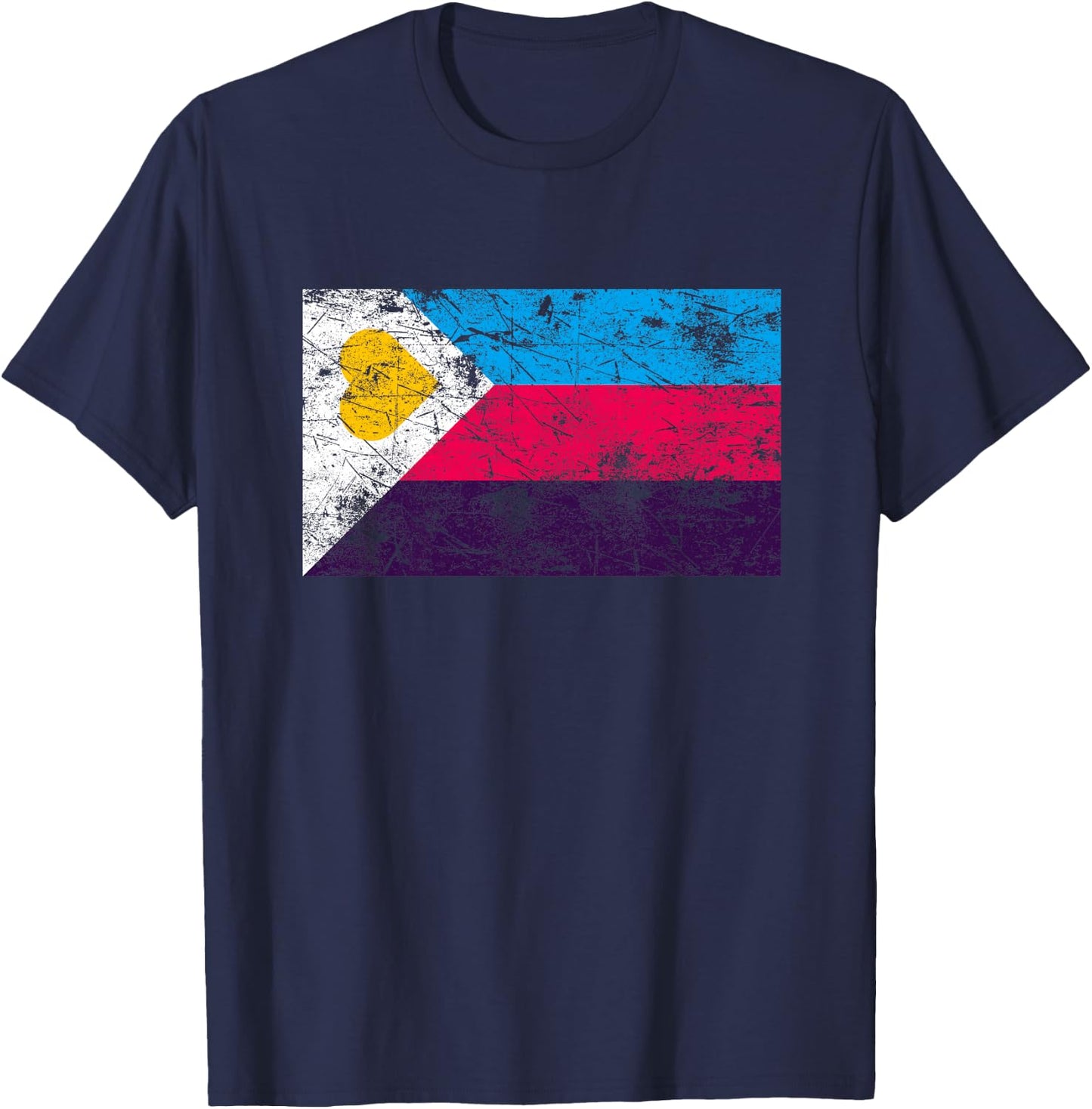 Polyamorie-Flagge Premium T-Shirt - T-Shirt | Navy