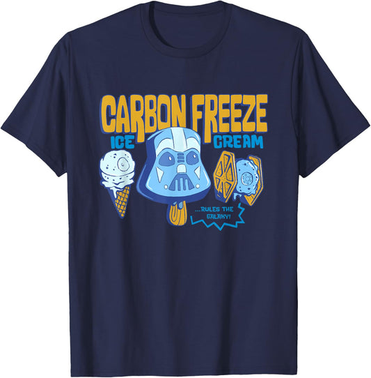 Star Wars Darth Vader Empire Carbon Freeze Ice Cream Funny T-Shirt - T-Shirt | Navy