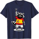 Spanische Flagge Waschbär Lustig Spanien T-Shirt - T-Shirt | Navy