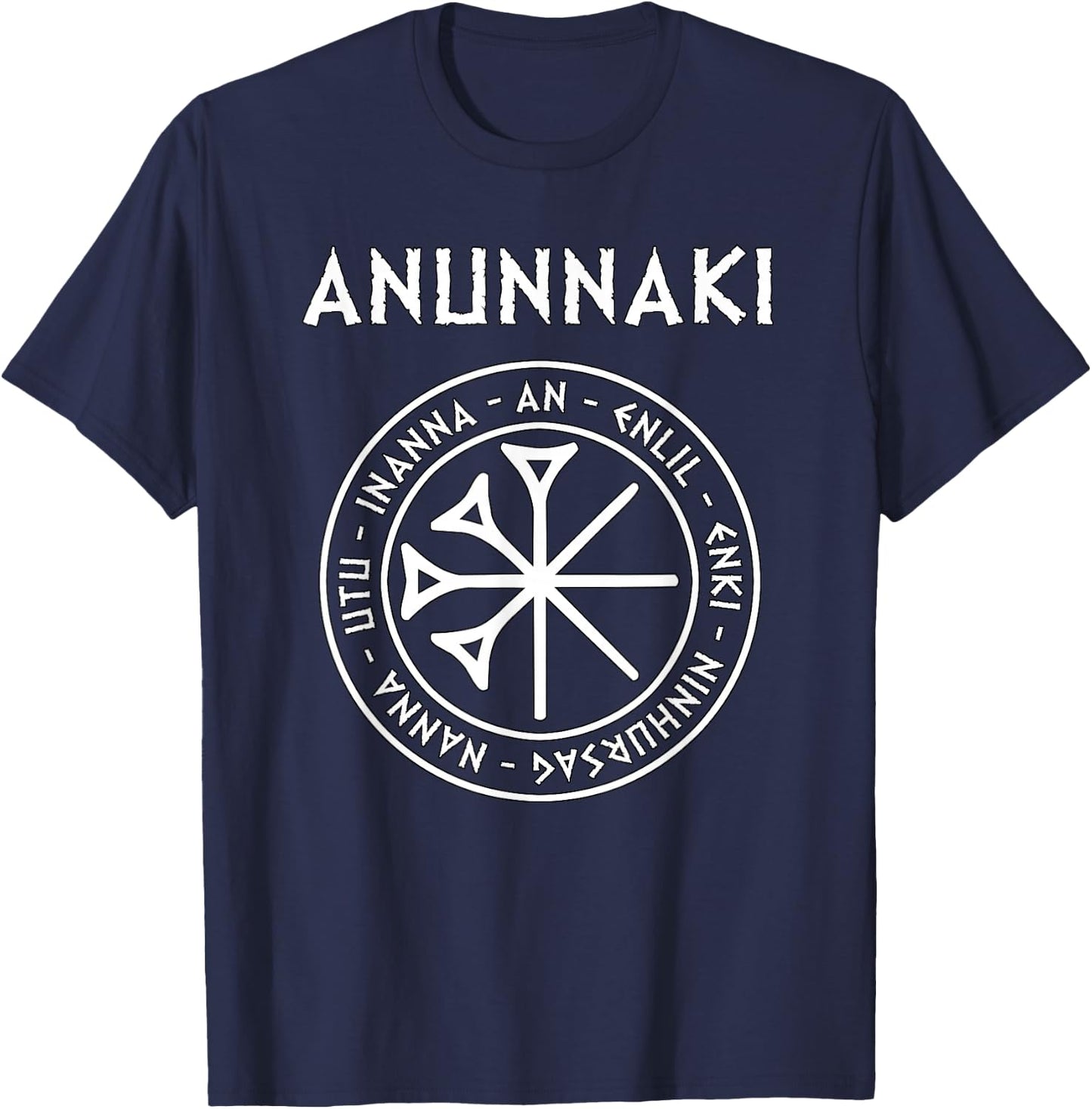 Anunnaki alte Götter und Göttinnen von Mesopotamien Symbol T-Shirt - T-Shirt | Navy