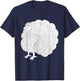 Fall Thanksgiving Turkey Color Your Own Shirt Colorific T-Shirt - T-Shirt | Navy