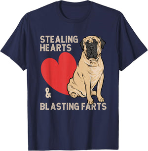 Mastiff Old English Mastiff Dog T-Shirt - T-Shirt | Navy