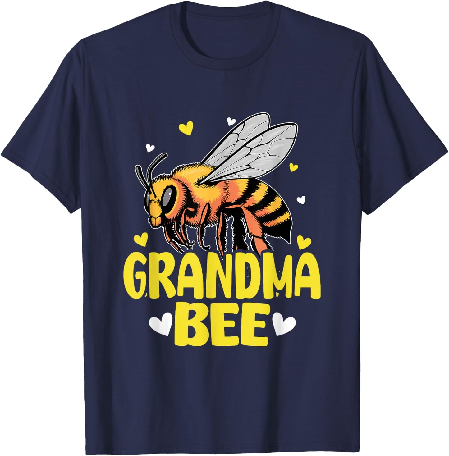 Grandma Bee Cute Beekeeping Birthday Party Matching Family T-Shirt - T-Shirt | Navy