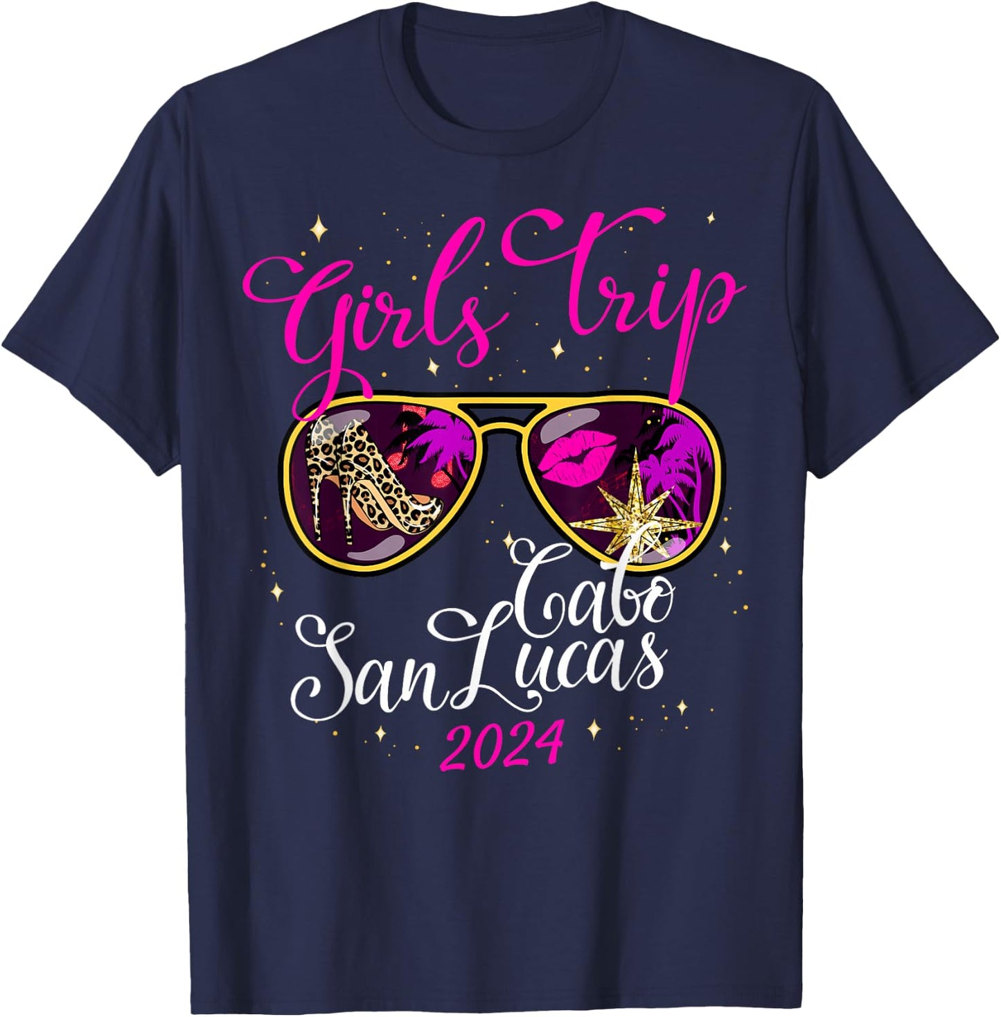 Girls Trip Cabo San Lucas 2024 Weekend Birthday Squad T-Shirt - T-Shirt | Navy