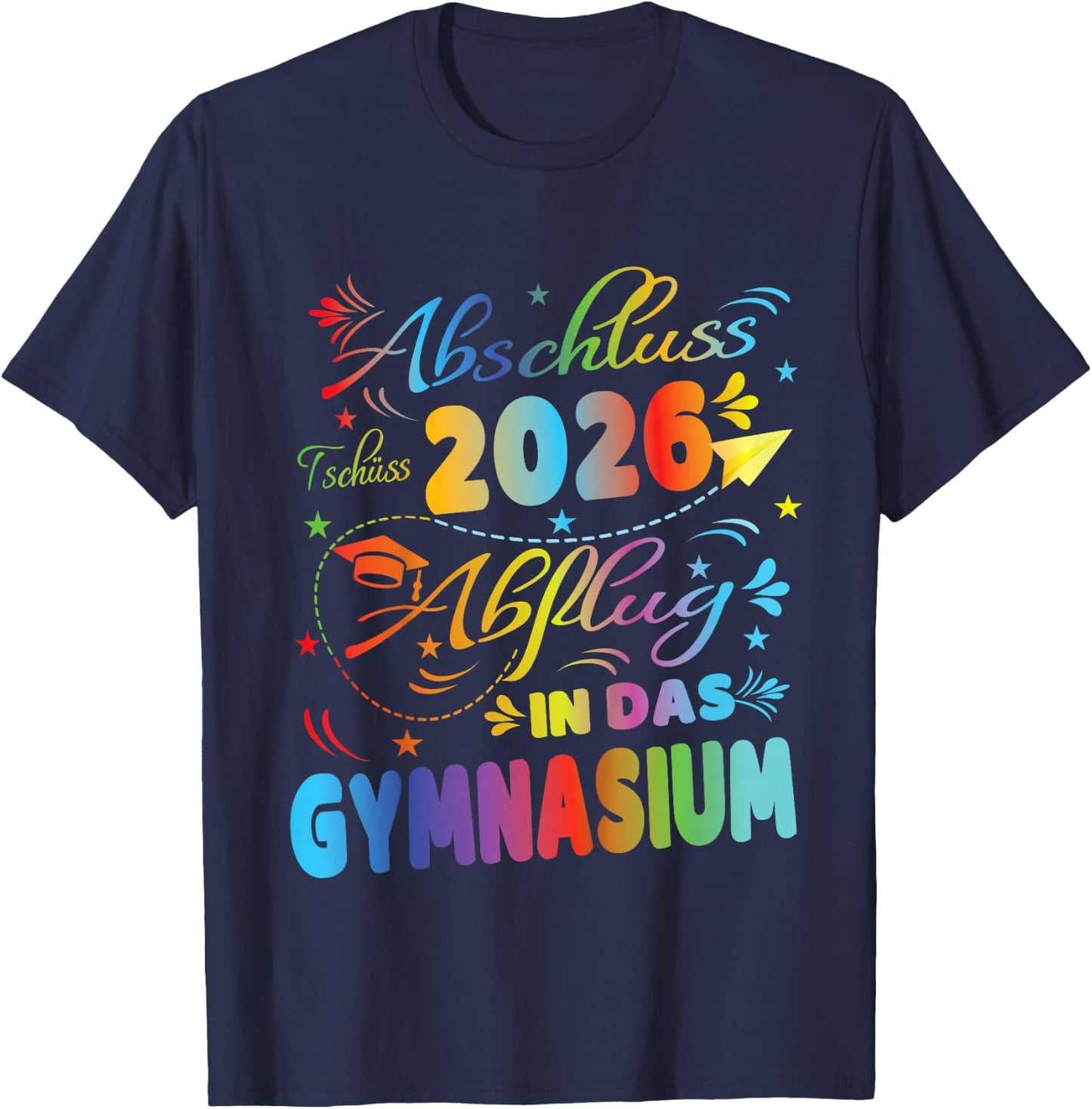 Schulkind Abschluss Grundschule 2026 Einschulung Gymnasium T-Shirt - T-Shirt | Navy