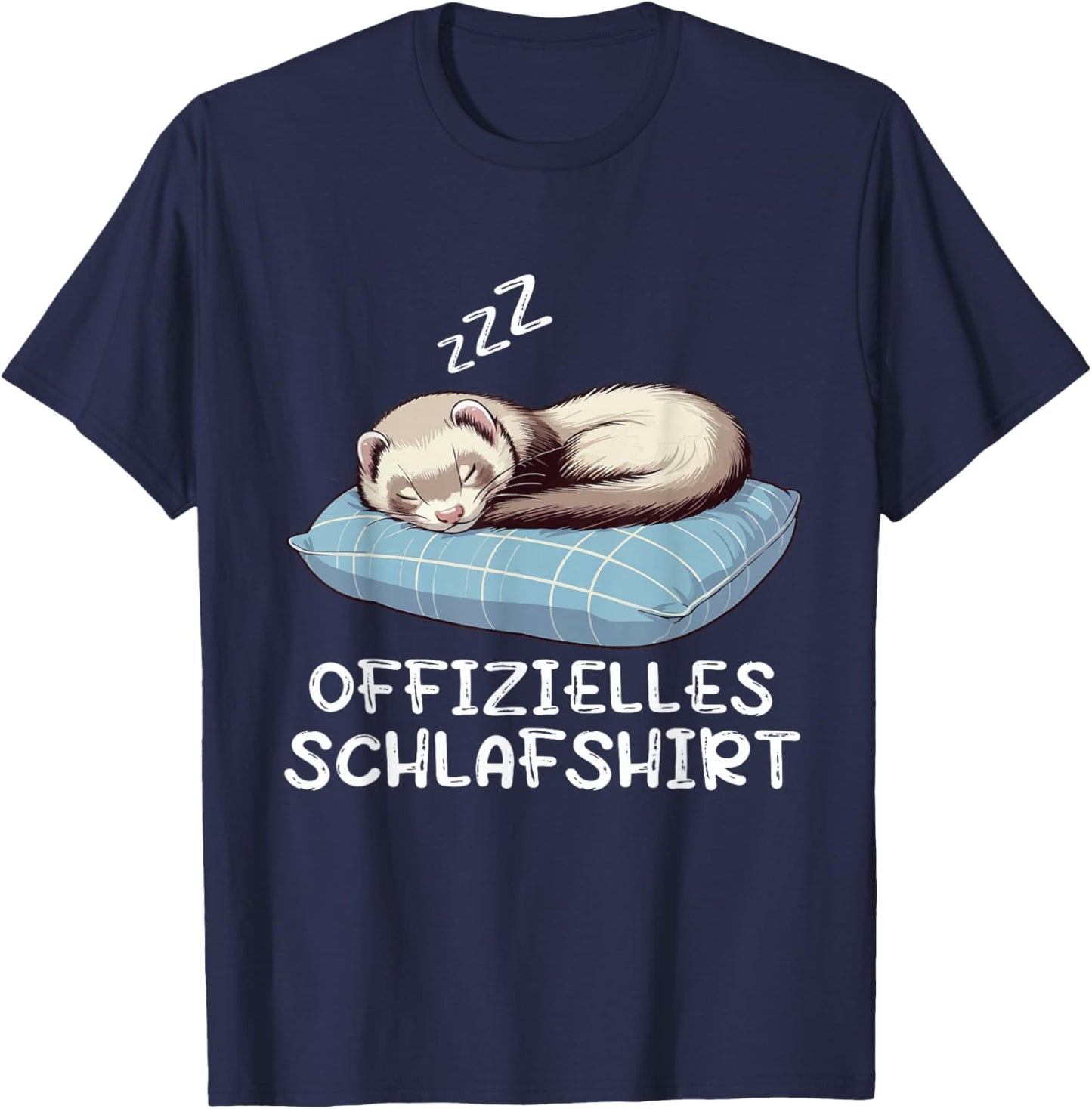 Official Sleep Shirt Ferret Ferret Owner , black T-Shirt - T-Shirt | Navy