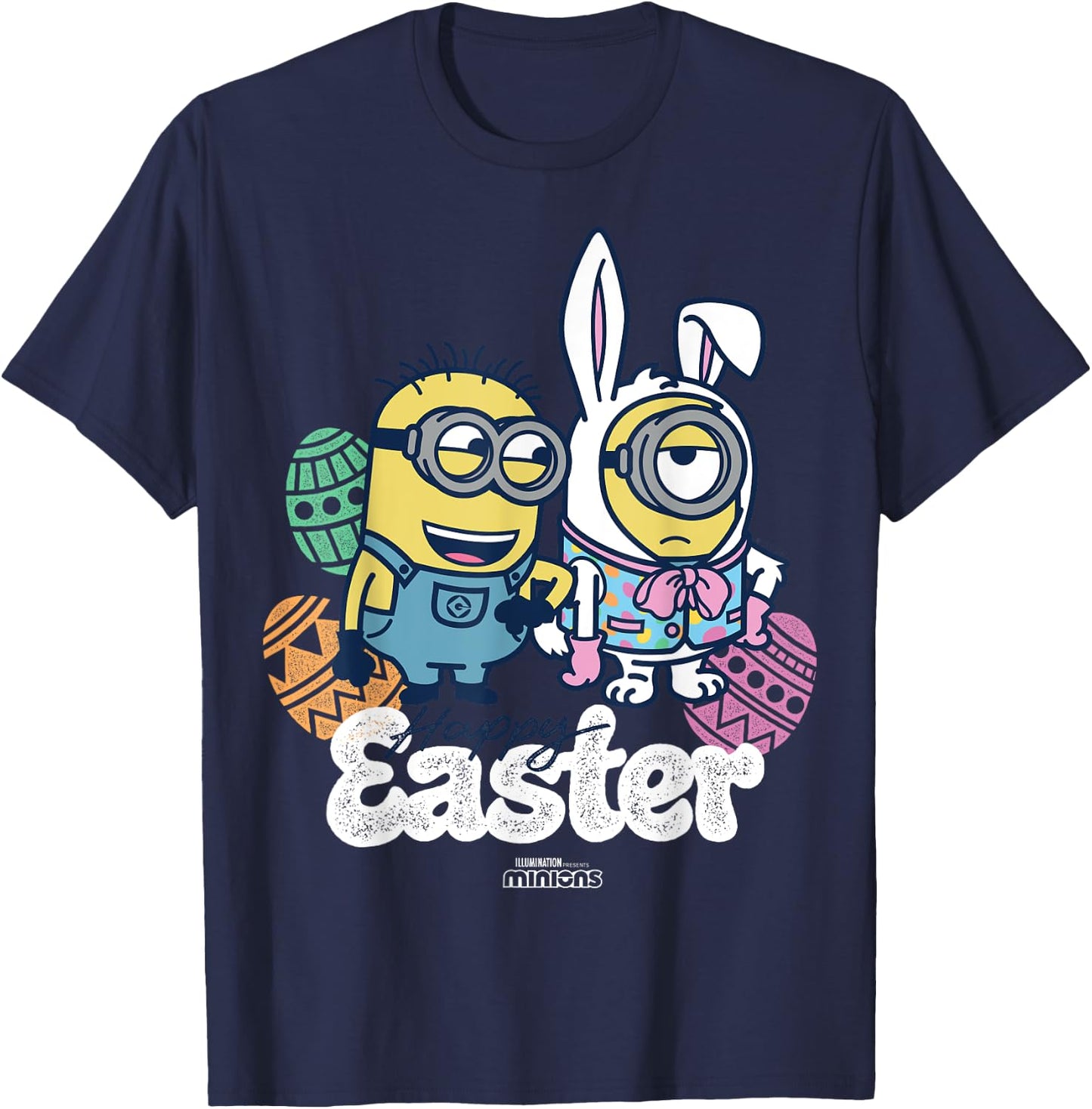 Minions Happy Easter T-Shirt - T-Shirt | Navy