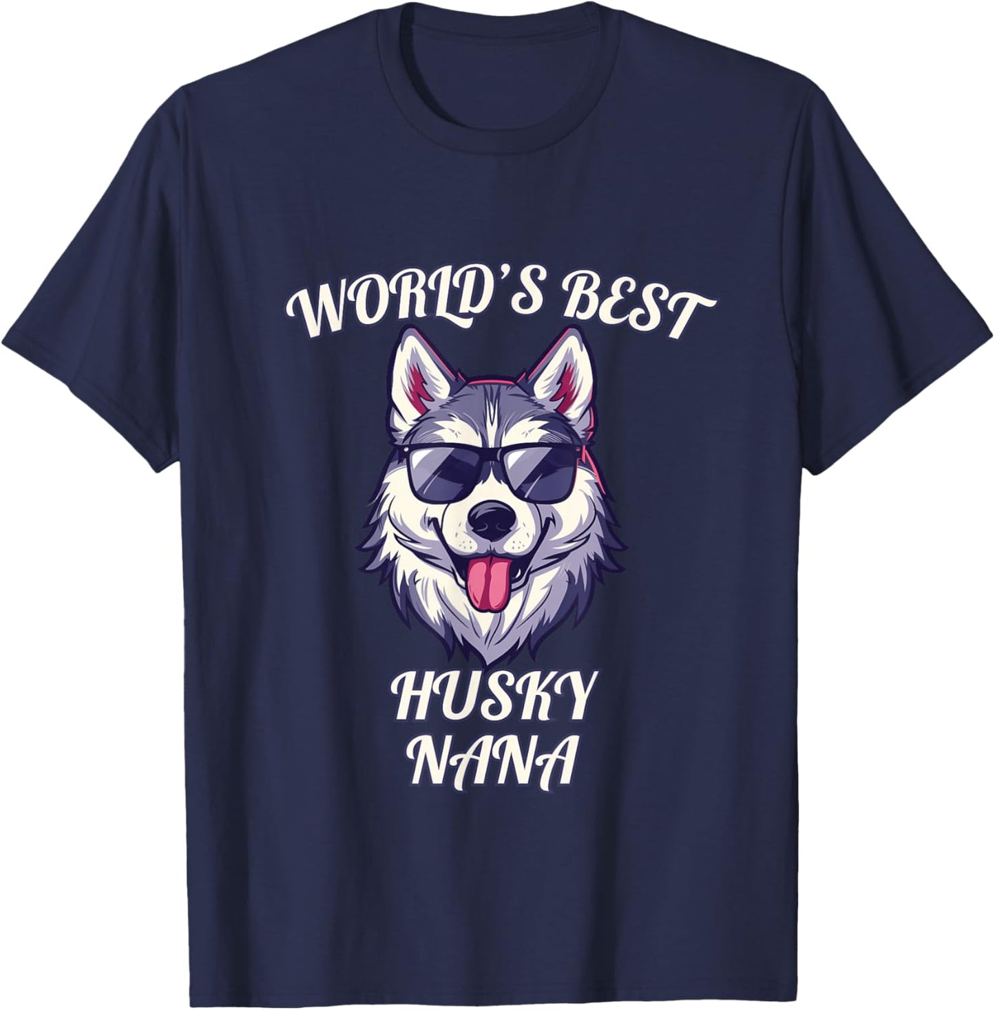 Elder of the Pack - World's Best Husky Nana Grandma Pride T-Shirt - T-Shirt | Navy