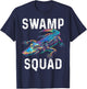 Swamp Alligator Squad Reptile Gator Lover Funny T-Shirt - T-Shirt | Navy