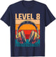 Kids 8th Birthday Boys Video Gamer Level 8 Unlocked Boys , black T-Shirt - T-Shirt | Navy