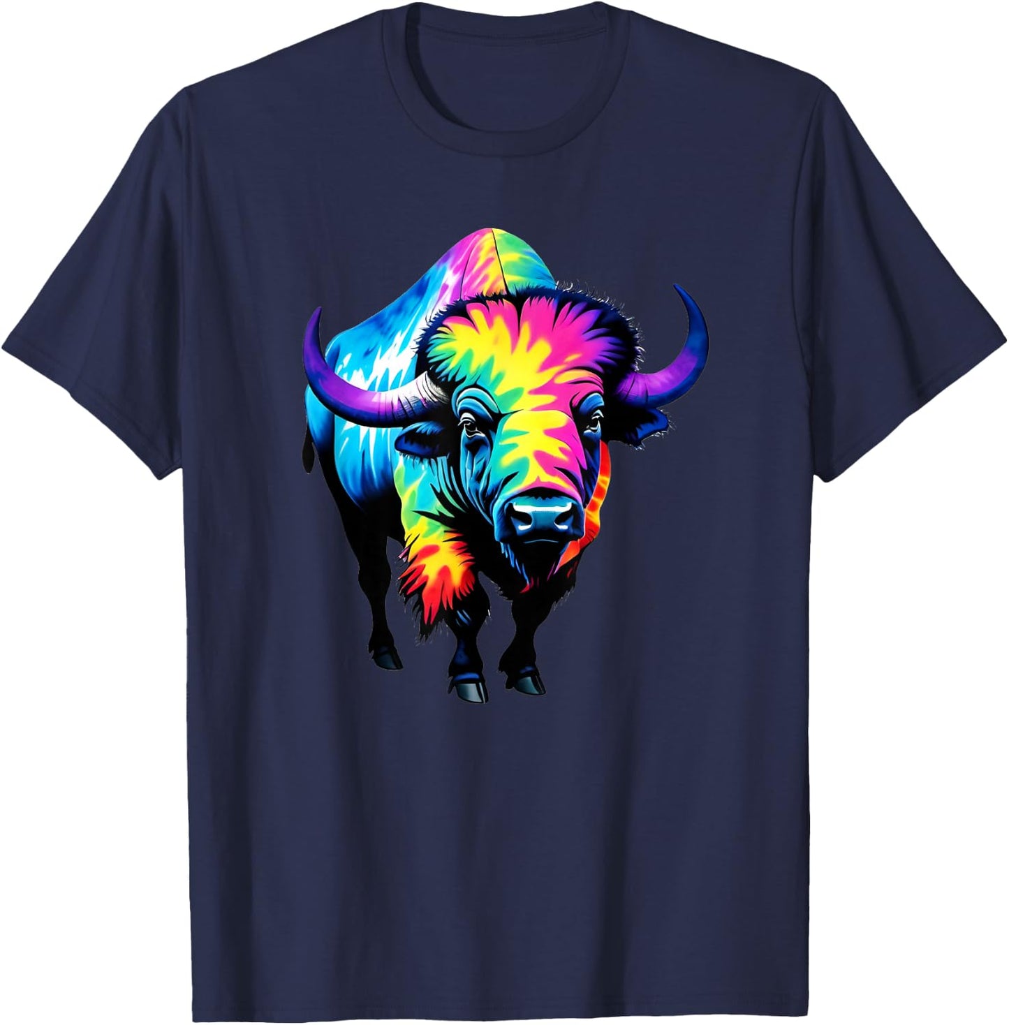 Tie Dye Buffalo T-Shirt - T-Shirt | Navy