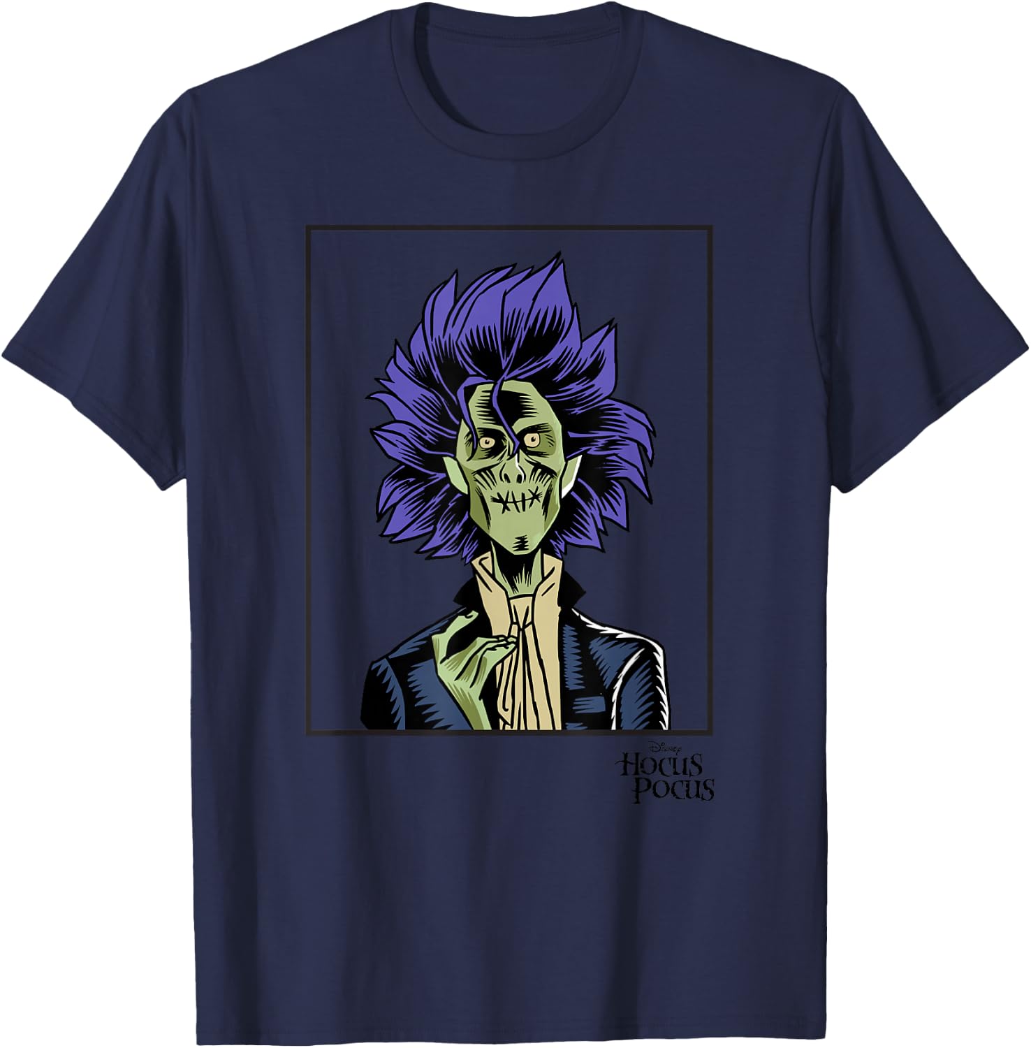 Disney Hocus Pocus Billy Butcherson Portrait T-Shirt - T-Shirt | Navy