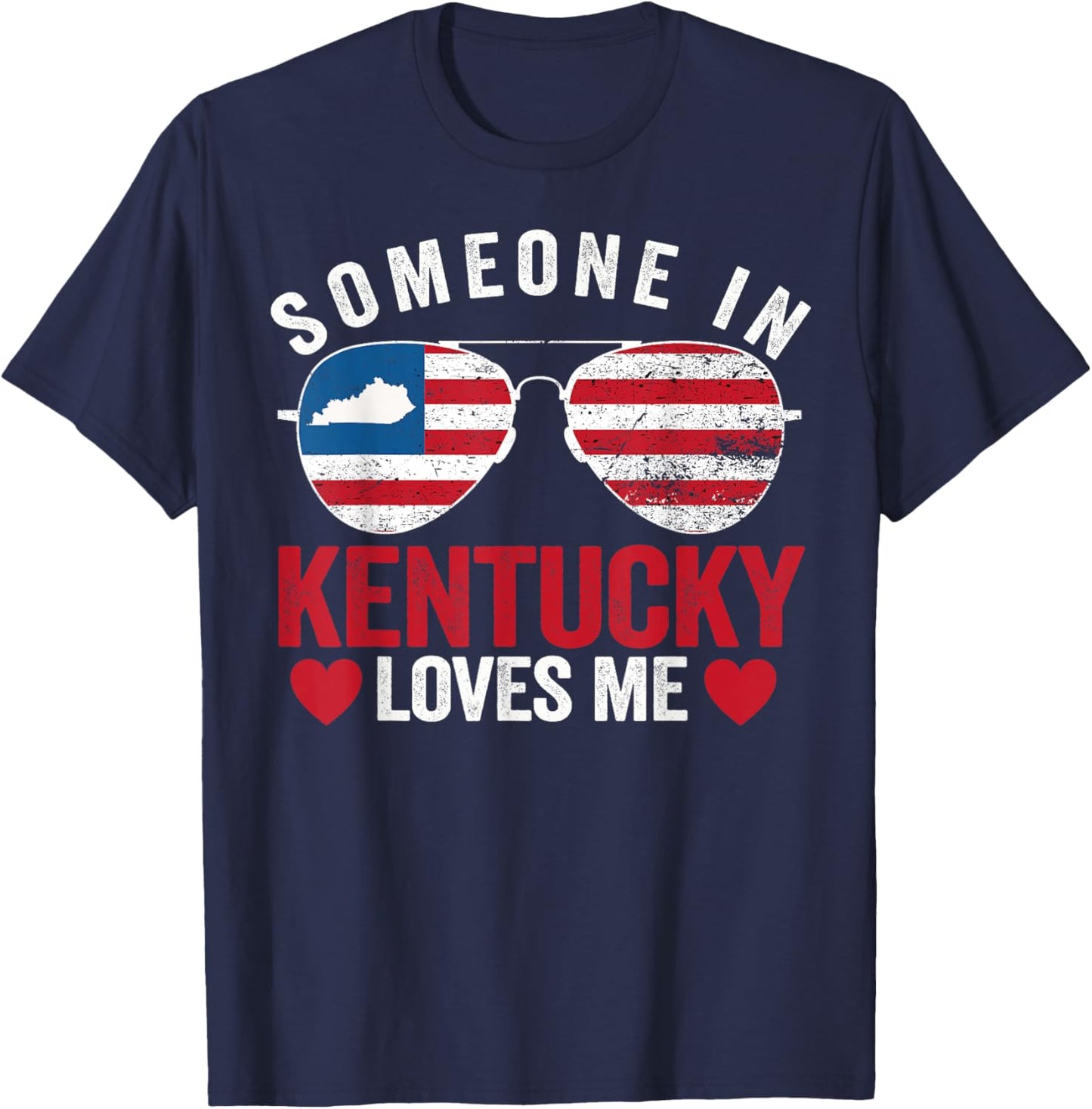 Someone In Kentucky Loves Me Bluegrass State T-Shirt - T-Shirt | Navy