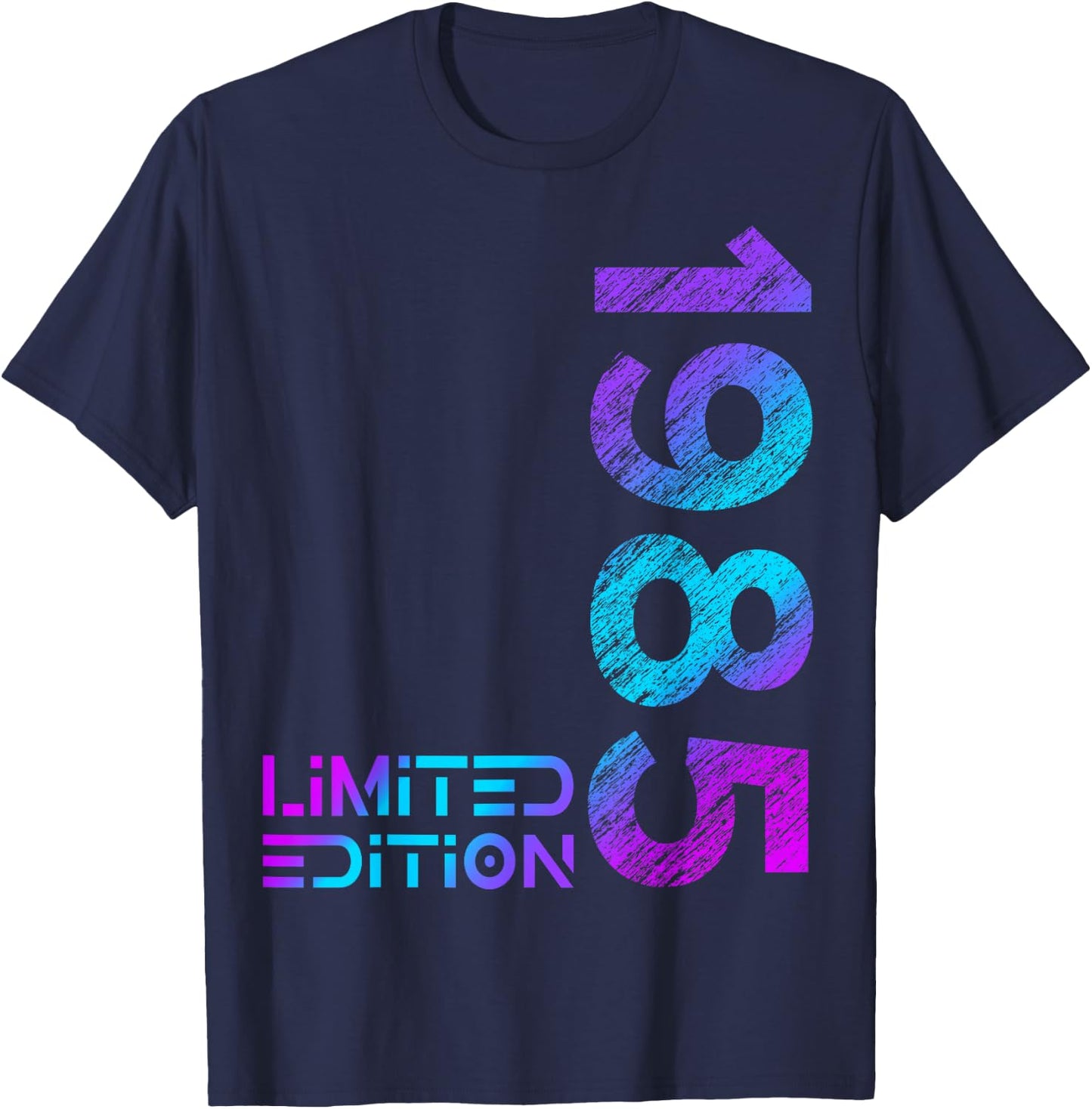 39th Birthday Limited Edition Vintage 1985 Man Woman , black T-Shirt - T-Shirt | Navy