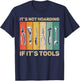 Handyman Vintage US Flag It's Not Hoarding If It's Tools T-Shirt - T-Shirt | Navy