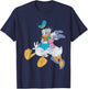 Donald Duck Daisy Kiss , Black, S T-Shirt - T-Shirt | Navy