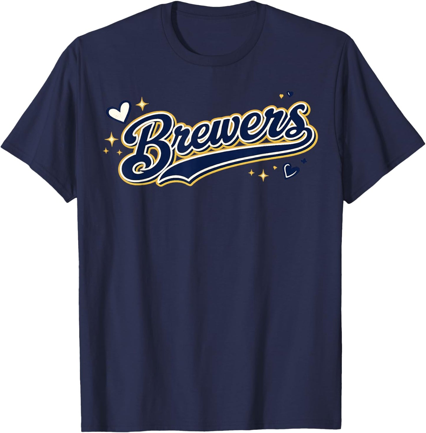 Vintage Brewers Retro Classic Gifts Women Kids T-Shirt - T-Shirt | Navy