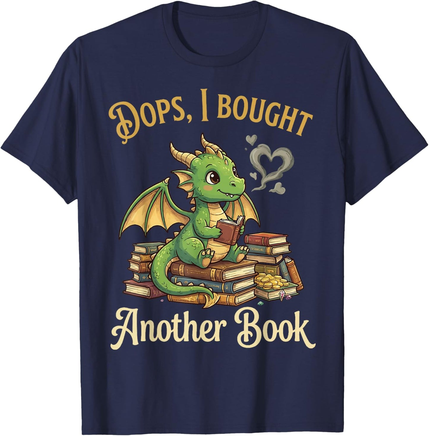 Oops I Bought Another Book T-Shirt - T-Shirt | Navy