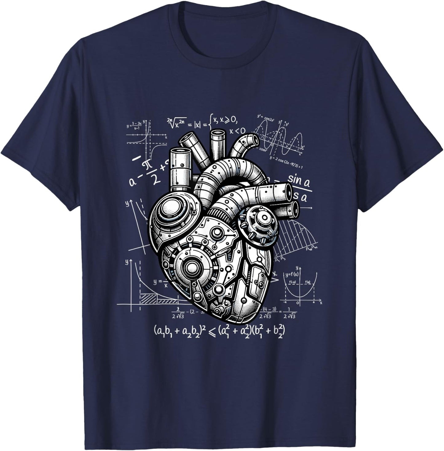 Robotic Ingenieur Mathematics Mechanics T-Shirt - T-Shirt | Navy