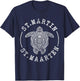 St. Martin St Maarten Turtle Caribbean Beach Vacation Grunge T-Shirt - T-Shirt | Navy