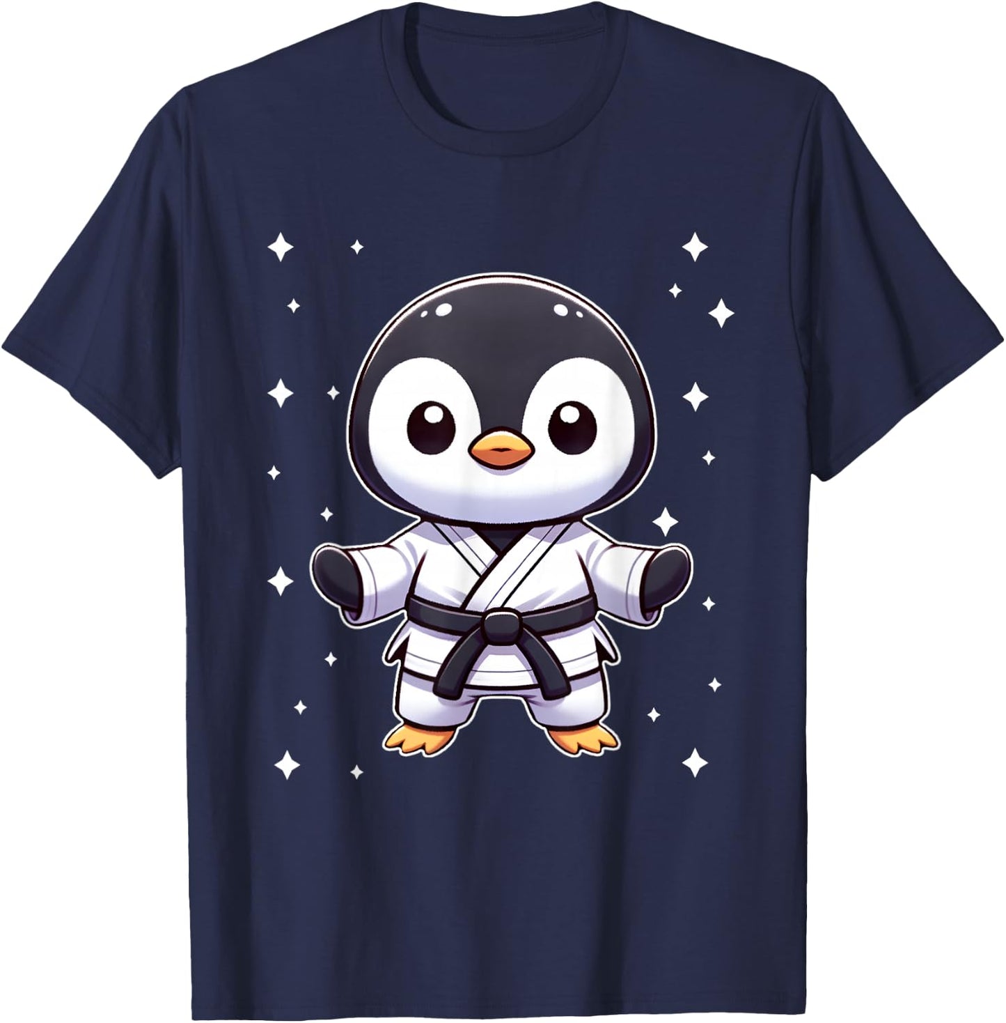 Cute kawaii karate penguin Martial Arts T-Shirt - T-Shirt | Navy