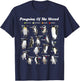 Funny Animals Graphic Penguins of the World Penguin Lover T-Shirt - T-Shirt | Navy