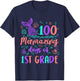 100 Mermazing Days Of 1st Grade 100th Day Mermaid Girls Kids T-Shirt - T-Shirt | Navy