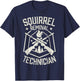 Squirrel Removal Technician Squirrel Hunting T-Shirt - T-Shirt | Navy