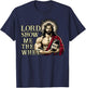 Christian Workout Fitness Jesus Muscle Lord Show Me The Whey T-Shirt - T-Shirt | Navy