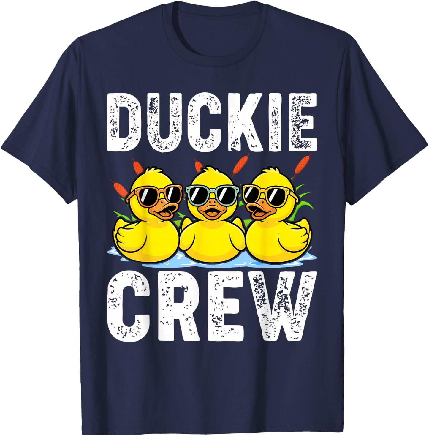Rubber Duckie Crew Duckling Yellow Rubber Duck Rubber Ducky T-Shirt - T-Shirt | Navy