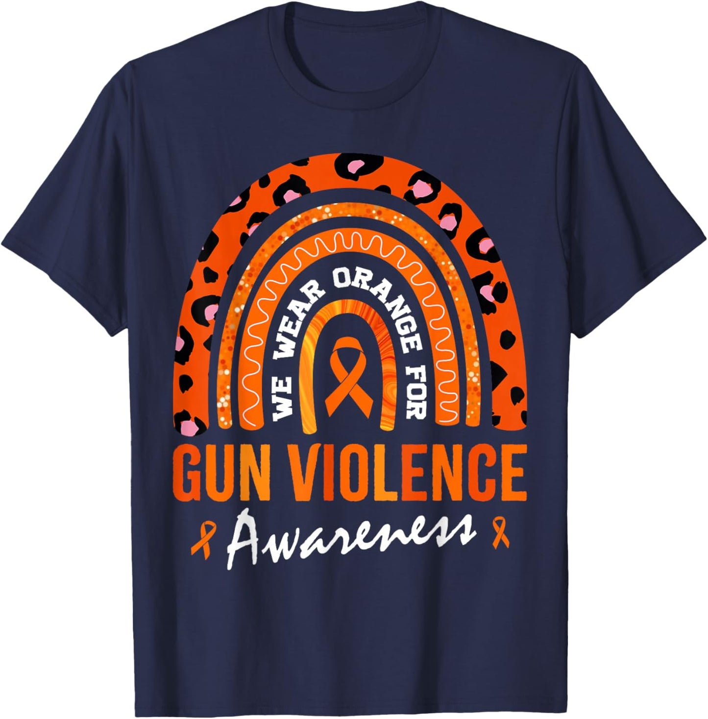 In June We Wear Orange for Gun Violence Awareness T-Shirt - T-Shirt | Navy