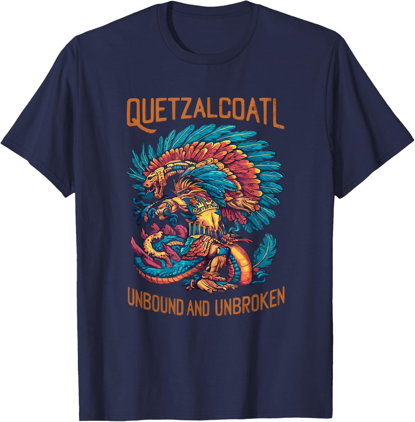 Aztec God Aztec Culture Mayan Indigenous Quetzalcoatl T-Shirt - T-Shirt | Navy