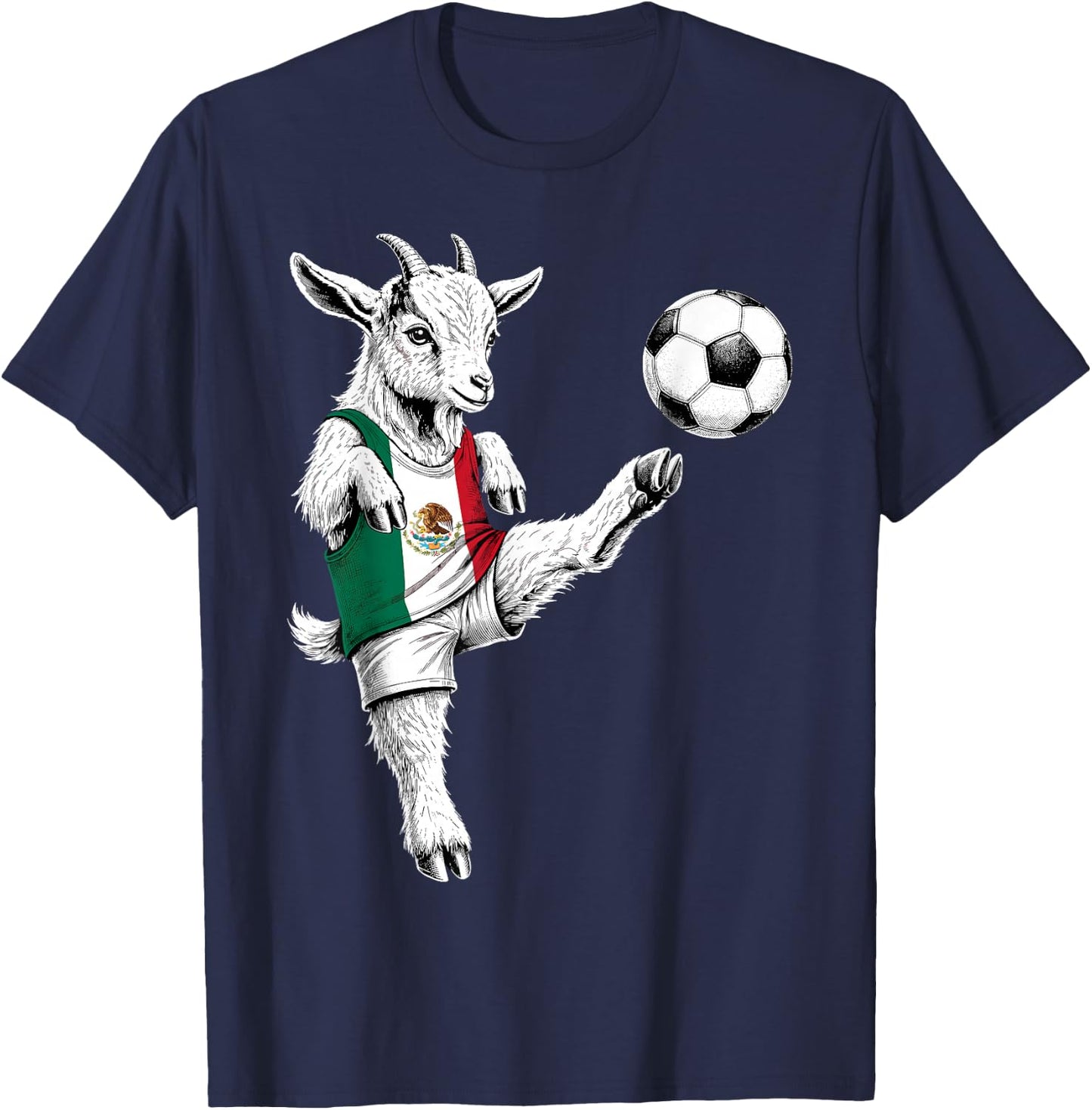 Mexican Flag Men Women Kids Mexico T-Shirt - T-Shirt | Navy