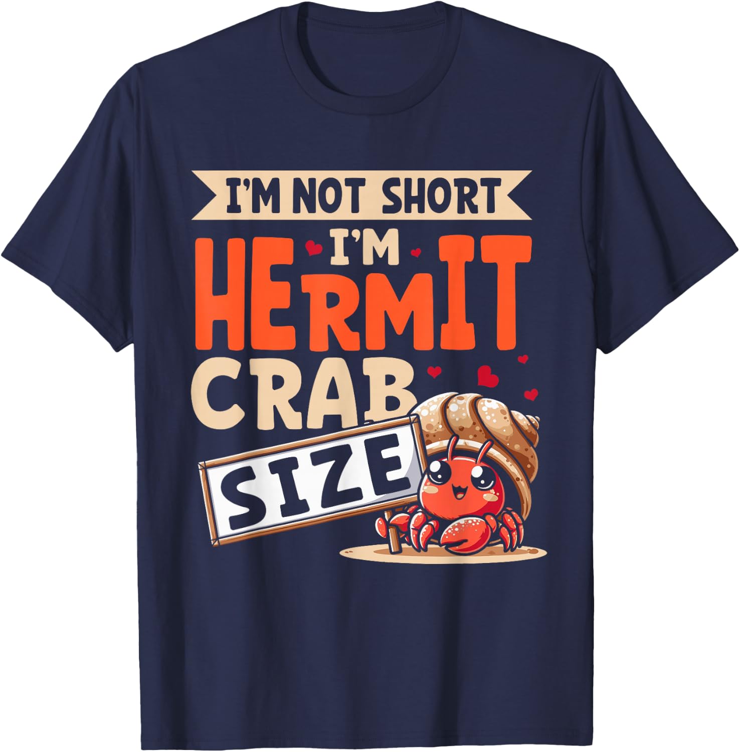 Hermit Crab T-Shirt - T-Shirt | Navy